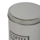 image 4 of Harbour Housewares 3pc Round Metal Tea Coffee Sugar Canister Set - Brushed - Kitchen Caddy Kitchen Storage Containers Canisters