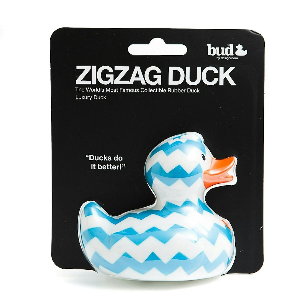 image 1 of Bud Ducks Mini Luxury Rubber Duck Zig Zag