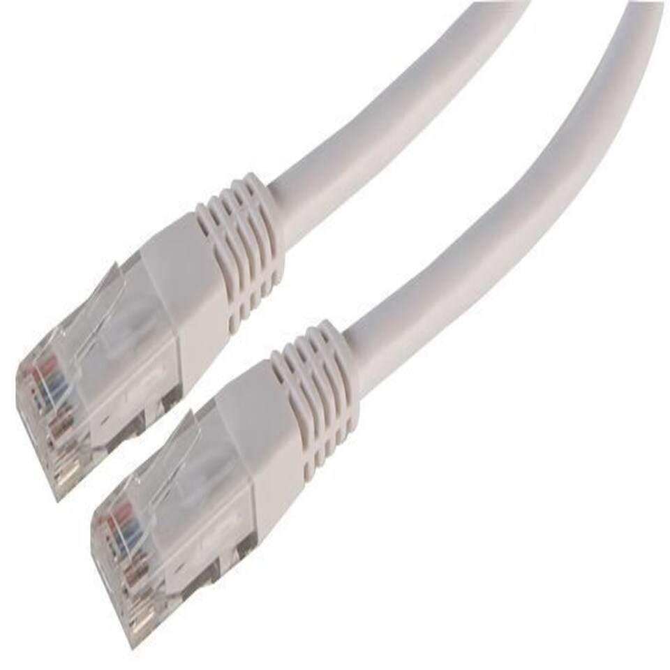 PRO SIGNAL - Cat6 RJ45 Male to Male UTP Ethernet Patch Lead, 0.5m White