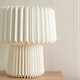 image 2 of ValueLights White Origami Table Lamp with Paper Fold Shade