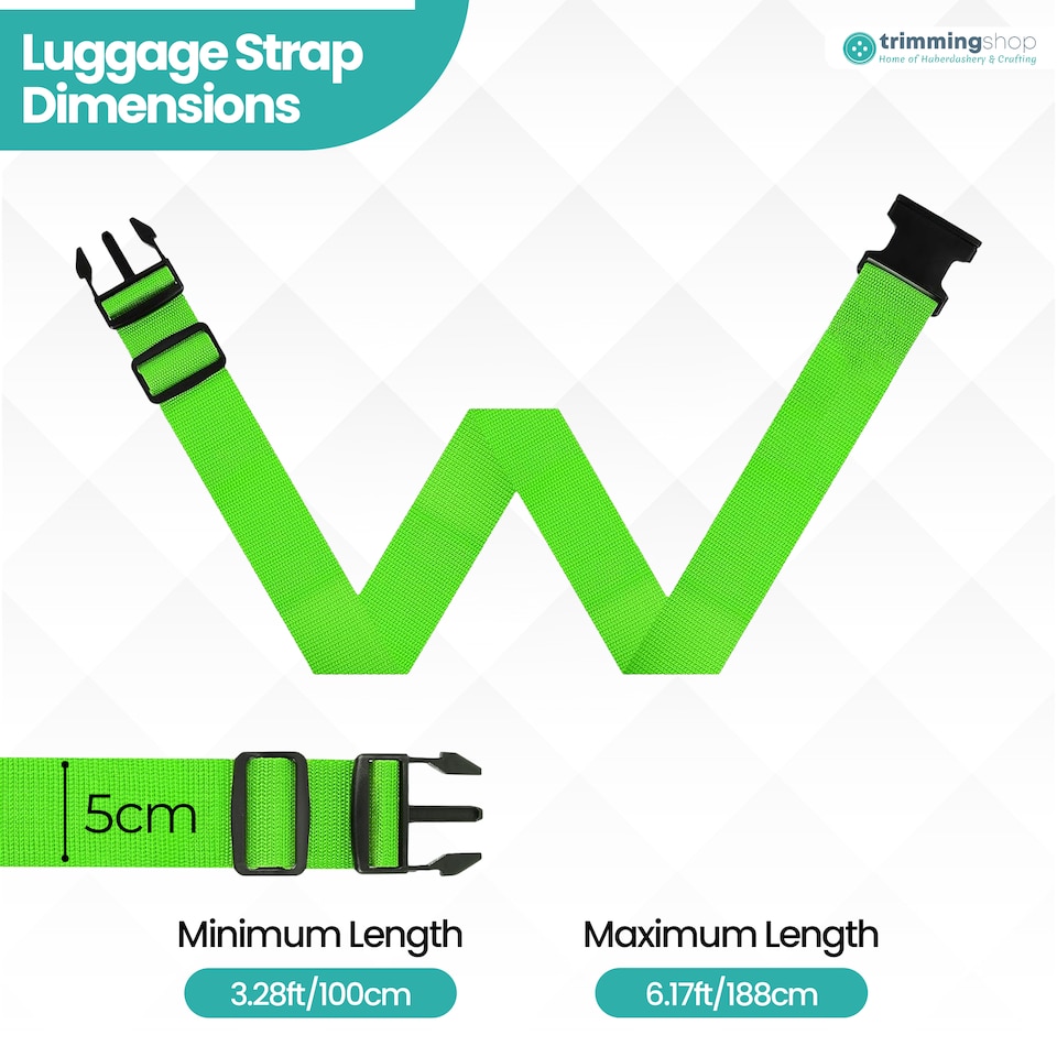 image 1 of Strong Adjustable Luggage Strap with Buckle - Pack of 4