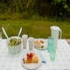 image 4 of 10 Inch Dinner Plates Set of 4 Recycled Plastic Set Green