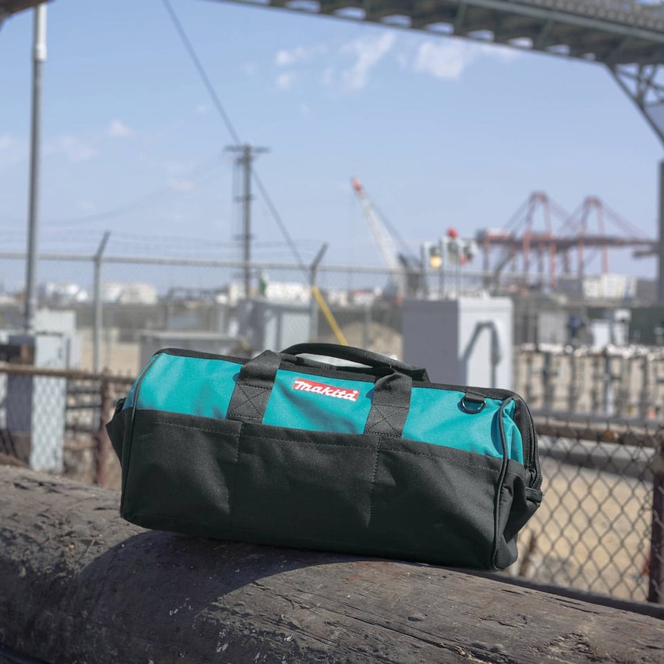 image 1 of Makita 831303 9 Black Blue Contractors Tool Bag 19in