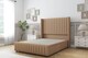image 1 of Sloomy Marlborough Latte Dumfries Divan Bed Base 2 Drawers Foot-End With 54 Inch Wingback Headboard & 12 Inch Matching Footboard | Brown | Latte | King | 1
