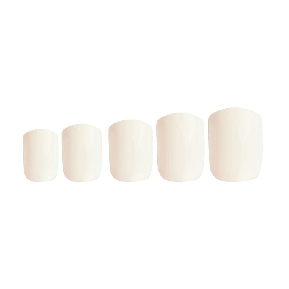 image 1 of Invogue Classic White Square Nails (24 Pieces)