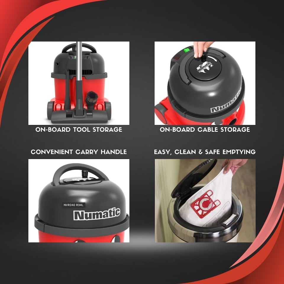 image 1 of Numatic NRV240-11 Henry Vacuum Cleaner + 10 bags