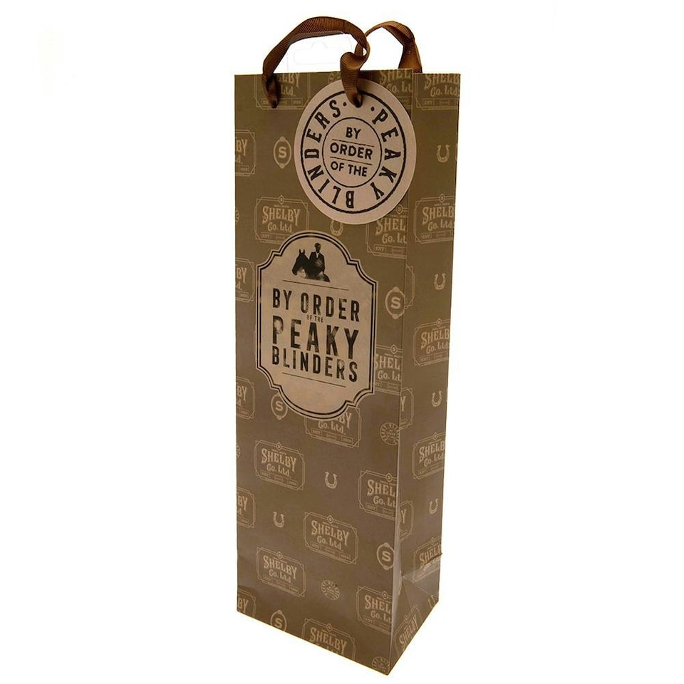 Peaky Blinders Bottle Bag - Dark Brown/Light Brown - One Size