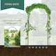 image 5 of Outsunny Metal Garden Arch Arbour Rose Climbing Archway Plant Wedding Decorative