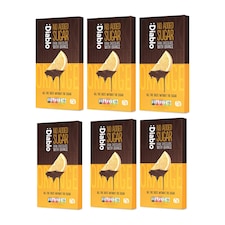 Diablo No Added Sugar Dark Chocolate with Orange 75g 6 Pack