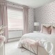 image 2 of Cherry Kisses Wallpaper in Pink & Red Pink