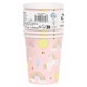 image 2 of Dainty Unicorn Compostable Paper Cups 270ml - Pack of 8 Pink