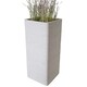 image 1 of 2 x Amalfi Stone Effect Tall Flower Planters For Garden, Home & Patio Areas N/A