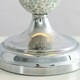 image 2 of ValueLights Pair of - Decorative Chrome & Mosaic Crackle Glass Table Lamps with a Pink Shade - Complete with 4w LED Bulbs 3000K Warm White
