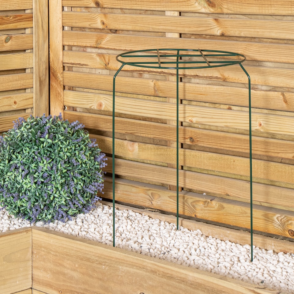 image 1 of Tom Chambers Urban Dark Green Metal Herbaceous Garden Plant Support Grow Through Medium 50cm x 30cm