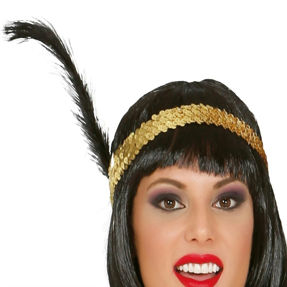 image 1 of Fancy Dress Adult Charleston Gold - M