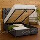 image 2 of Chesterfield Black Plush Ottoman Foot Lift Single 3FT Bed Set