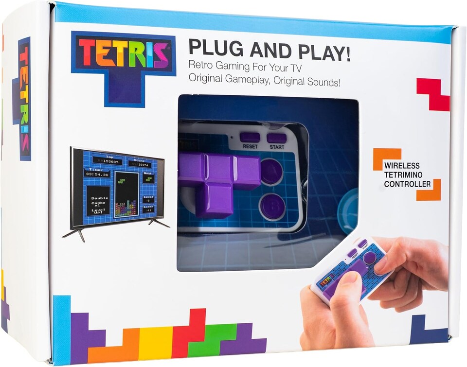 image 1 of Tetris Plug & Play HDMI Console with Wireless Tetrimino Controller
