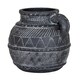 image 1 of Hill Interiors Etched Collection Ceramic Tall Jug | Black | Black | 1