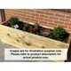 image 2 of Suffolk Planter - Wood - L150 x W30 x H30 cm | Brown