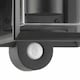 image 4 of Set of 2 Brandon - Black Motion Sensor Outdoor Wall Lights Black | Clear
