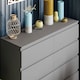 image 8 of Vida Designs Denver 8 Drawer Chest of Drawers Bedroom Storage, Grey