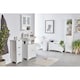 image 3 of VonHaus Holbrook White Tall Bathroom Cabinet Freestanding