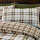 image 3 of Catherine Lansfield Kelso Check Reversible Duvet Cover Set Burnt Orange Orange | Burnt Orange | King