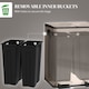 image 7 of HOMCOM Dual Kitchen Bin, 2 x 20L Stainless Steel Double Rubbish Bin with Soft Close Lid, Removable Inner Buckets, Fingerprint-Proof for Recycling and Waste, Gold Tone | Gold | 1