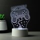 image 2 of Personalised Name Gaming LED Colour Changing Night Light