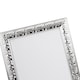 image 4 of Classic Rectangular Silver Plated Metal 5 x 7 Picture Frame with Floral Border | Silver | 5" x 7"