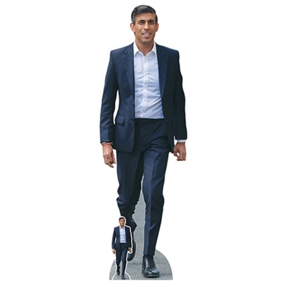 Rishi Sunak Prime Minister Lifesize Cardboard Cutout 172cm