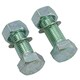 image 1 of M16 (16mm) x 45mm High Tensile Tow Bar Ball Fixing Bolts Washers + Nuts 2 Pack