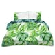 image 1 of Tropical Leaf Printed Duvet Cover Set Reversible Polycotton Beddings Multi | King