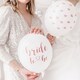 image 2 of White Pink & Rose Gold Bride To Be Latex Balloons 30cm / 12 in - Pack of 6