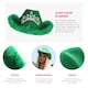 image 2 of Green Cowboy Hat with Marabou Trim & Tiara – Fancy Dress Accessory Green | One Size