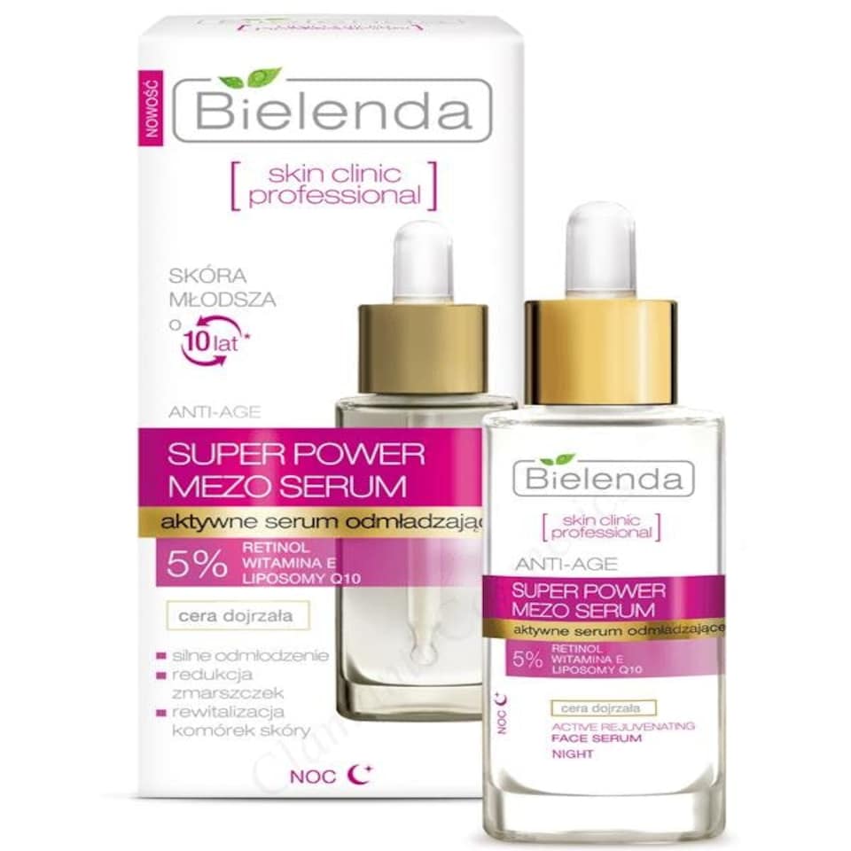 image 1 of Bielenda Skin Clinic Professional Super Power Mezo Actively Rejuvenating Anti-Age Night Serum 30ml