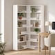 image 2 of HOMCOM 7 Tiers Corner Bookshelf, L-Shaped