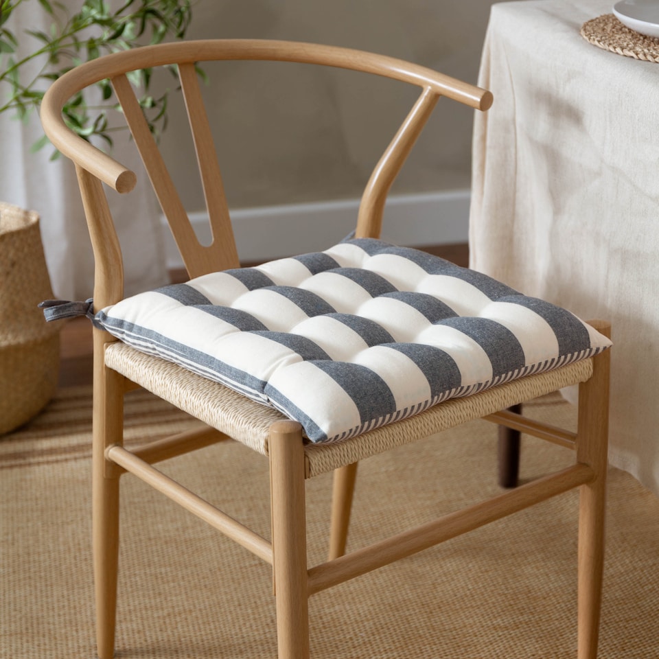 image 1 of Yard Hayle Striped Cotton 2 Pack Seat Pads