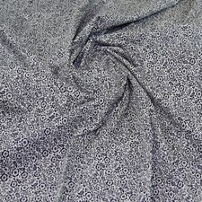 Navy 100% Cotton Poplin Fabric for Dressmaking, Quilting, 110cm / 43" Wide - per metre