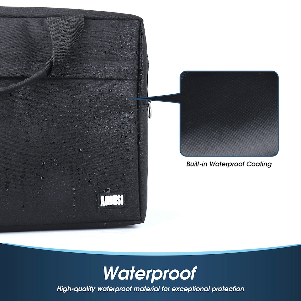 image 1 of Laptop / TV Bag with Luggage Strap - August BAG383 Black