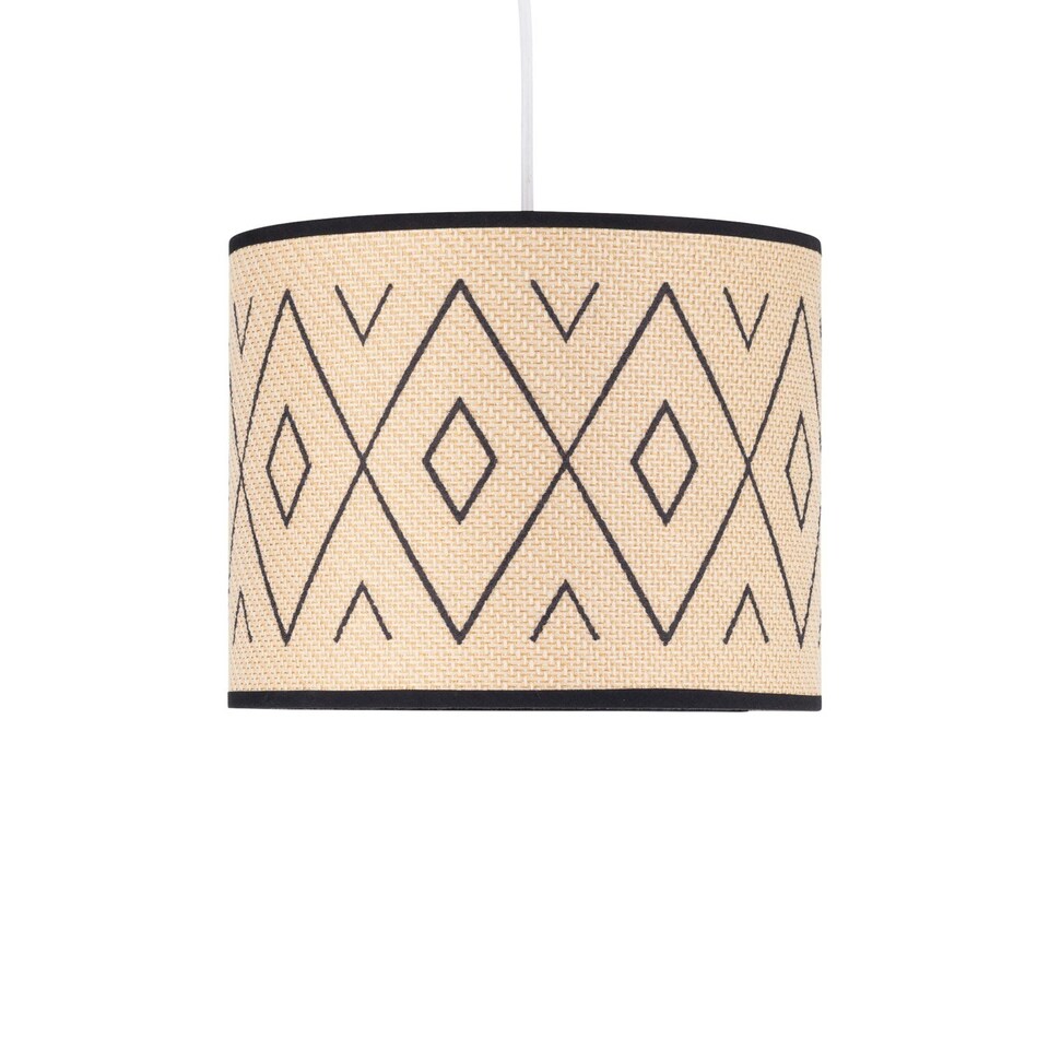 image 1 of Aztec - 25cm Natural Pendant Shade Brown