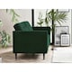 image 2 of Furniturebox Jolene 3 Seater Emerald Green Velvet Sofa