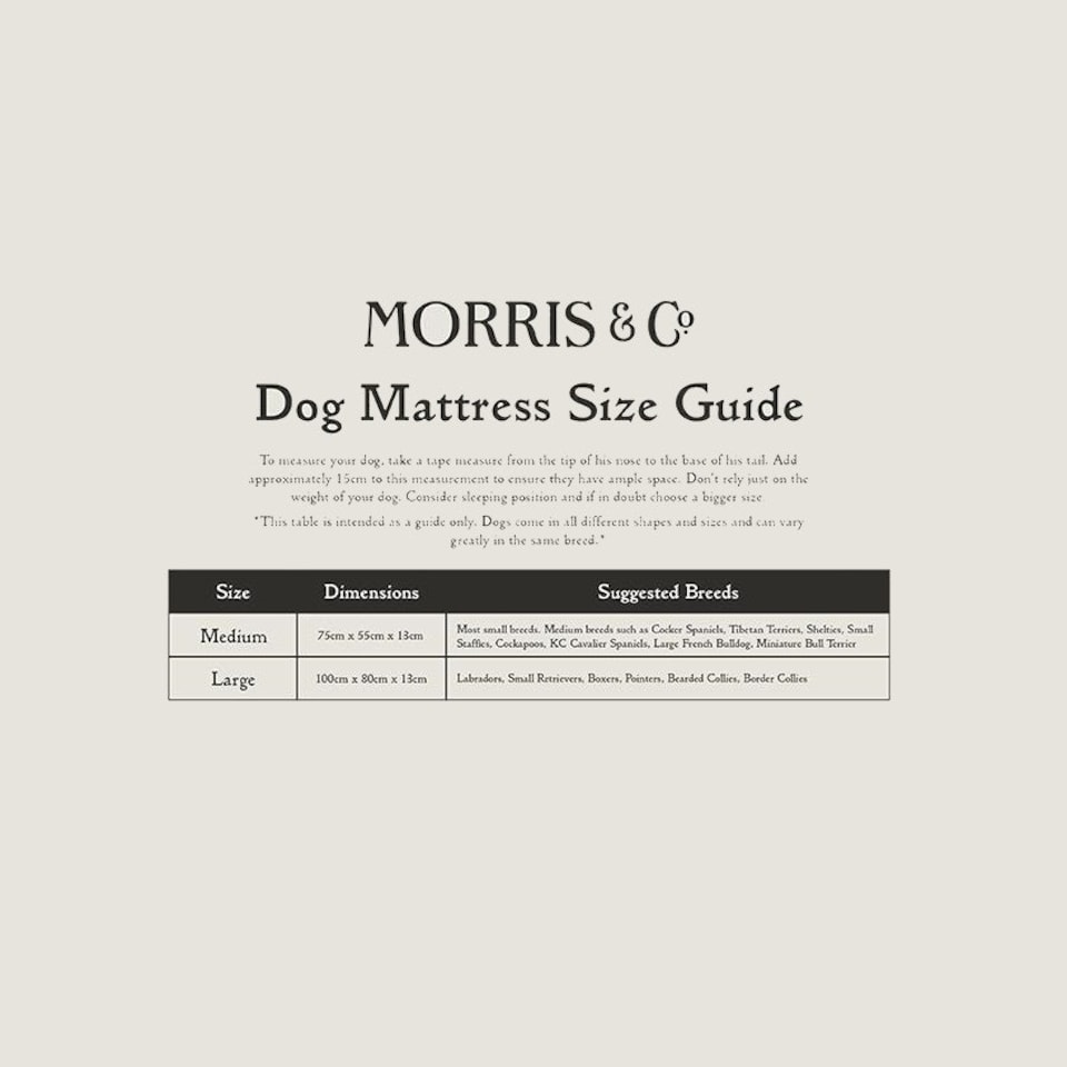 image 1 of William Morris Willow Bough Luxury Dog Bed Mattress - Medium Green | M