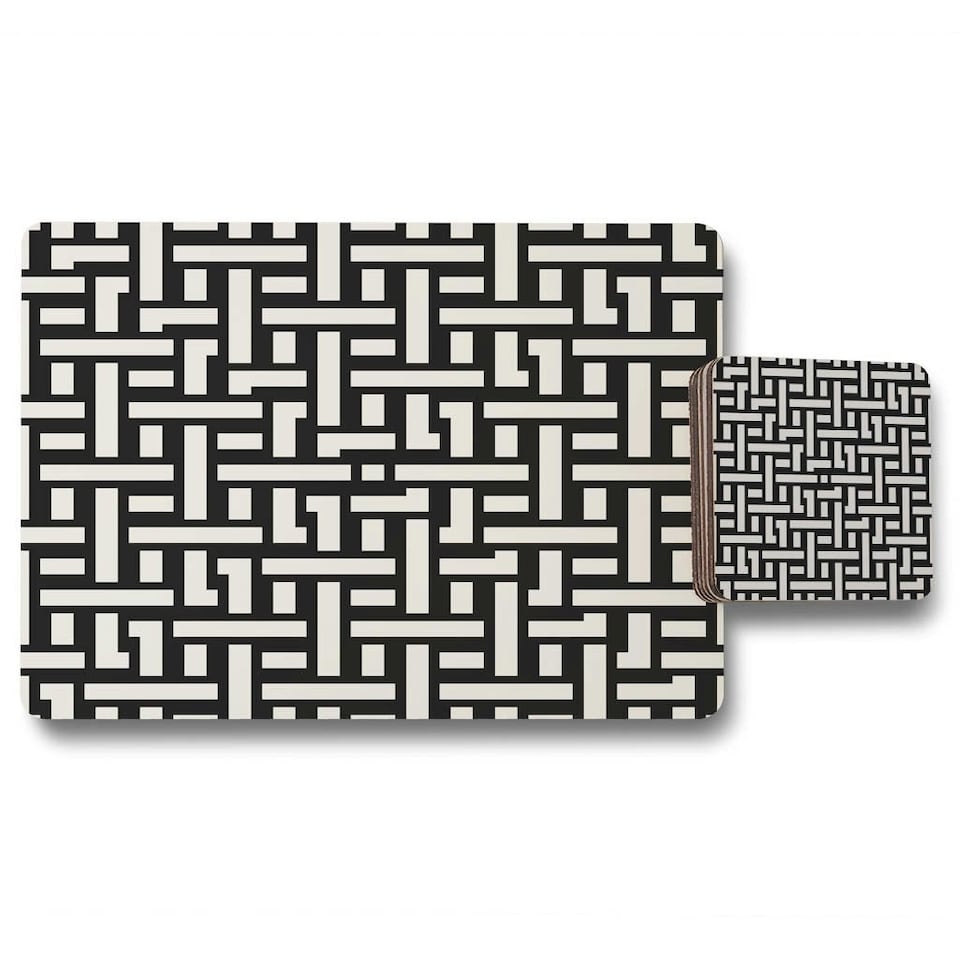 Woven Pattern (Placemat & Coaster Set)
