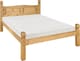 image 1 of Corona Double Bed Frame Low Foot End 4ft6 Solid Mexican Pine Bedroom