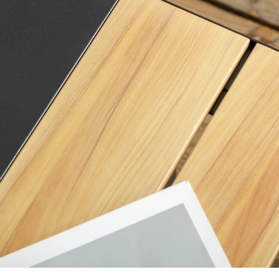 image 1 of Outsunny 4 PCS Garden Furniture Conversation Set w/ Loveseat Table, Grey