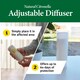 image 8 of Zero In 60 Day Citronella Diffuser Adjustable Release Portable Insect Repellent Air Freshener Indoor Outdoor 40m3 Travel Pack of 6