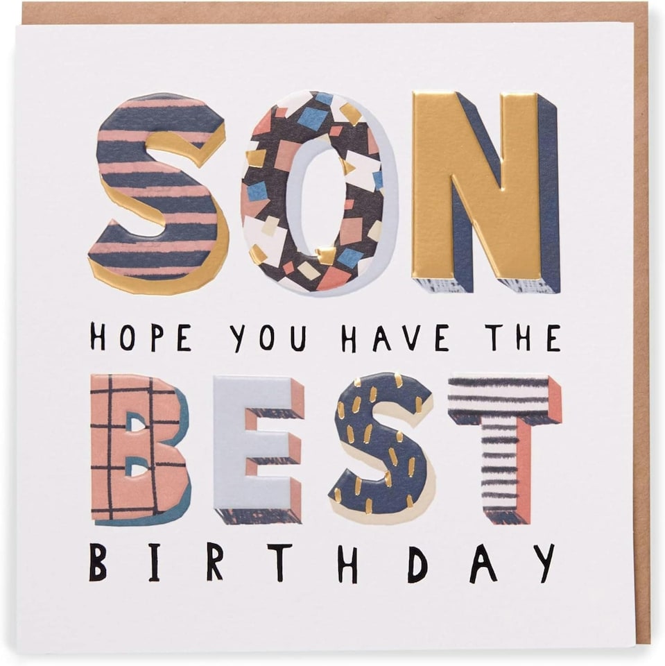 image 1 of Kindred Son Best Birthday Design Card