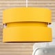 image 4 of Ochre Layered Easy Fit Drum Light Shade | Yellow | Large | 1