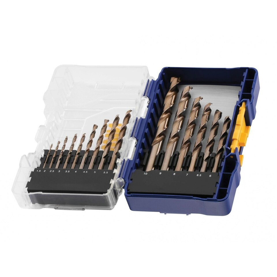 Irwin Hss Cobalt Drill Bit Set, 15 Piece - Multi Colour - One Size